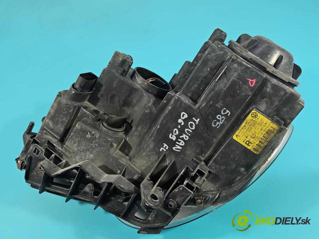 Vw Touran I 2003-2015 1.9 tdi 90 hp manual 66 kW 1896 cm3 5- světlo pravý 0301233202 (Pravé přední světlo)