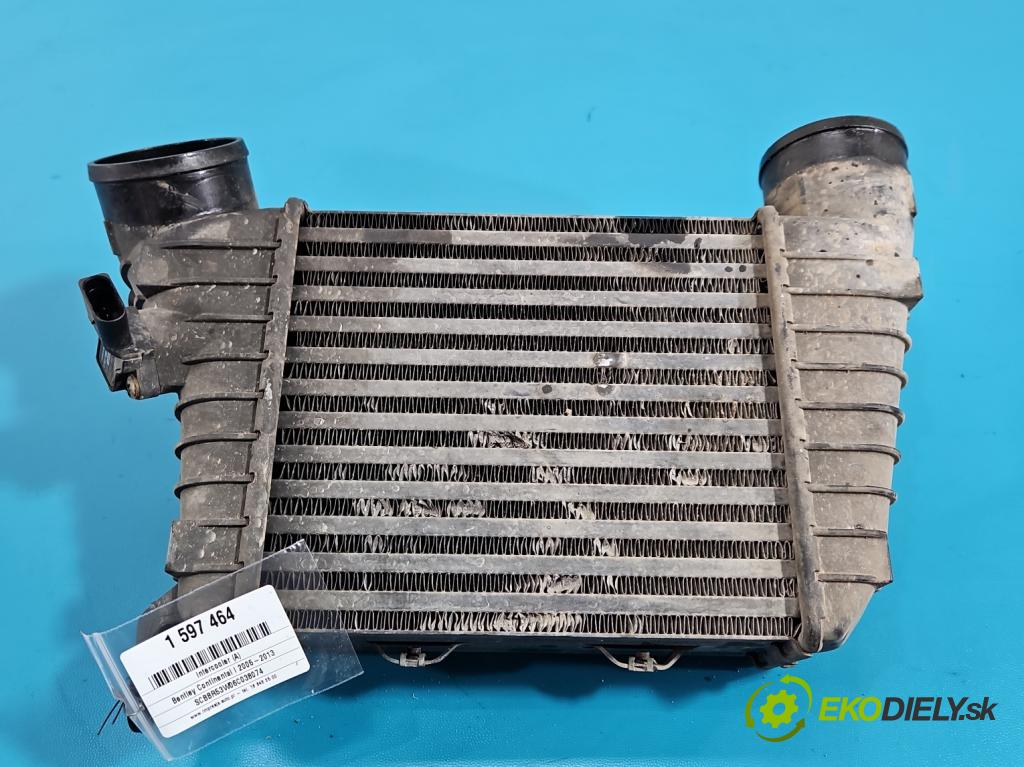 Bentley Continental I 2005-2013 6.0 V12 automatic 411 kW 5998 cm3 4- Intercooler 3W0145803A (Intercooler (chladič stlačeného vzduchu))