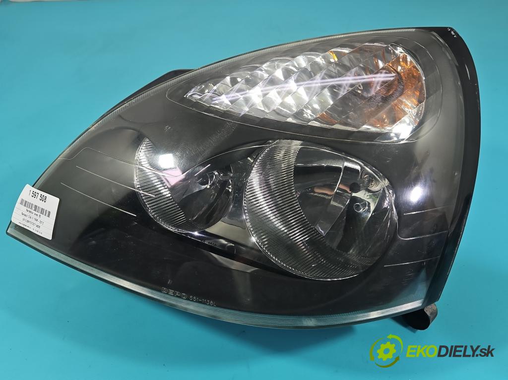 Renault Clio II 1998-2012 1.5 dci 65 HP manual 48 kW 1461 cm3 3- Reflektor: ľavý  (Kľučka dverí ostatné)