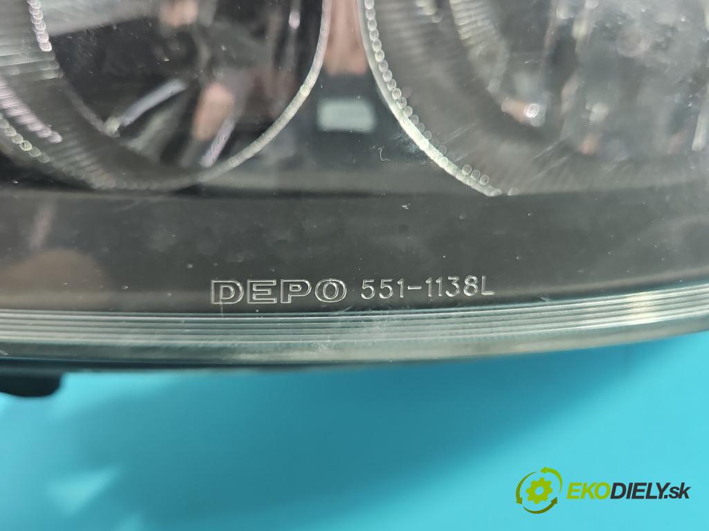 Renault Clio II 1998-2012 1.5 dci 65 HP manual 48 kW 1461 cm3 3- Reflektor: ľavý  (Kľučka dverí ostatné)