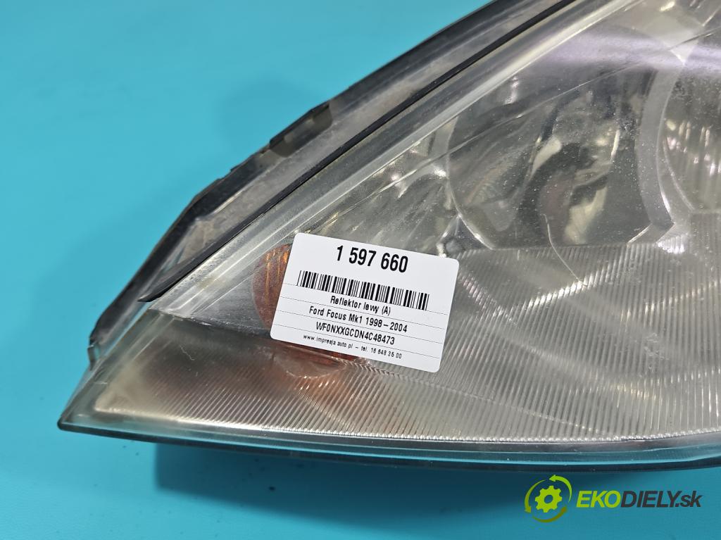 Ford Focus Mk1 1998-2004 1.8 tdci 101 HP manual 74 kW 1753 cm3 5- Reflektor: ľavý  (Kľučka dverí ostatné)