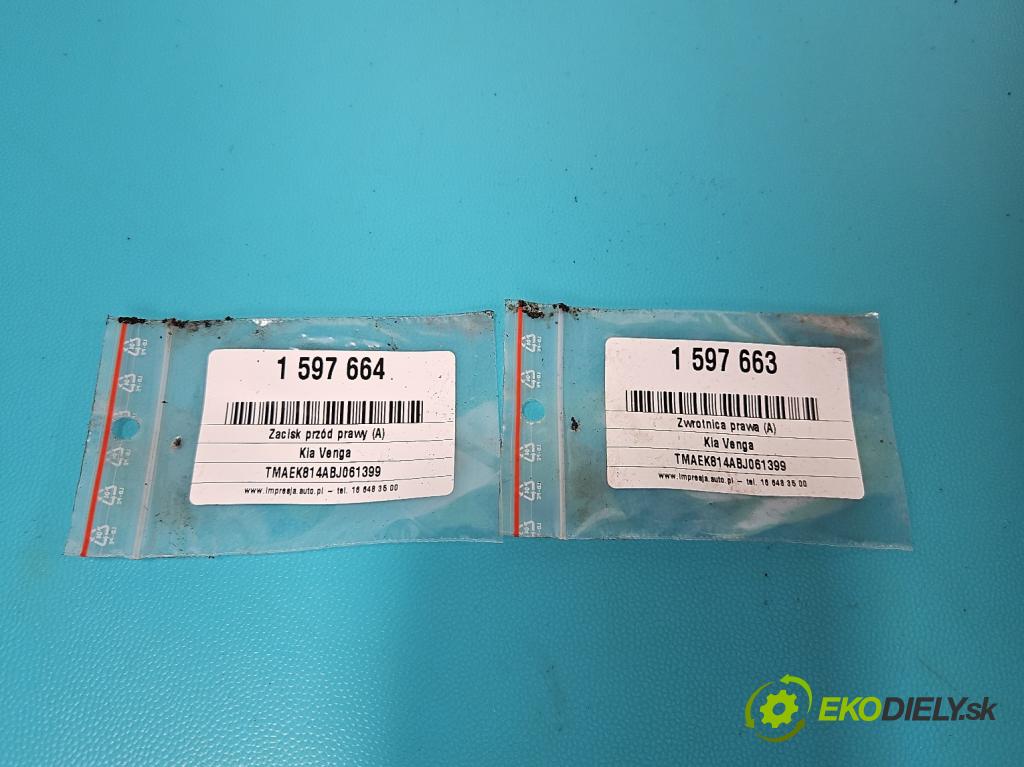 Kia Venga 1.6 crdi 116 HP manual 85 kW 1582 cm3 5- brzdič predné pravý (Kľučka dverí ostatné)