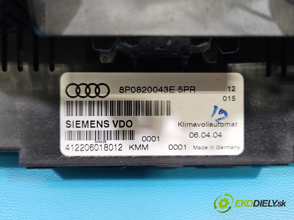 Audi A3 8P 2003-2012 2.0 FSI 150 HP manual 110 kW 1984 cm3 3- panel kúrenia 8P0820043E