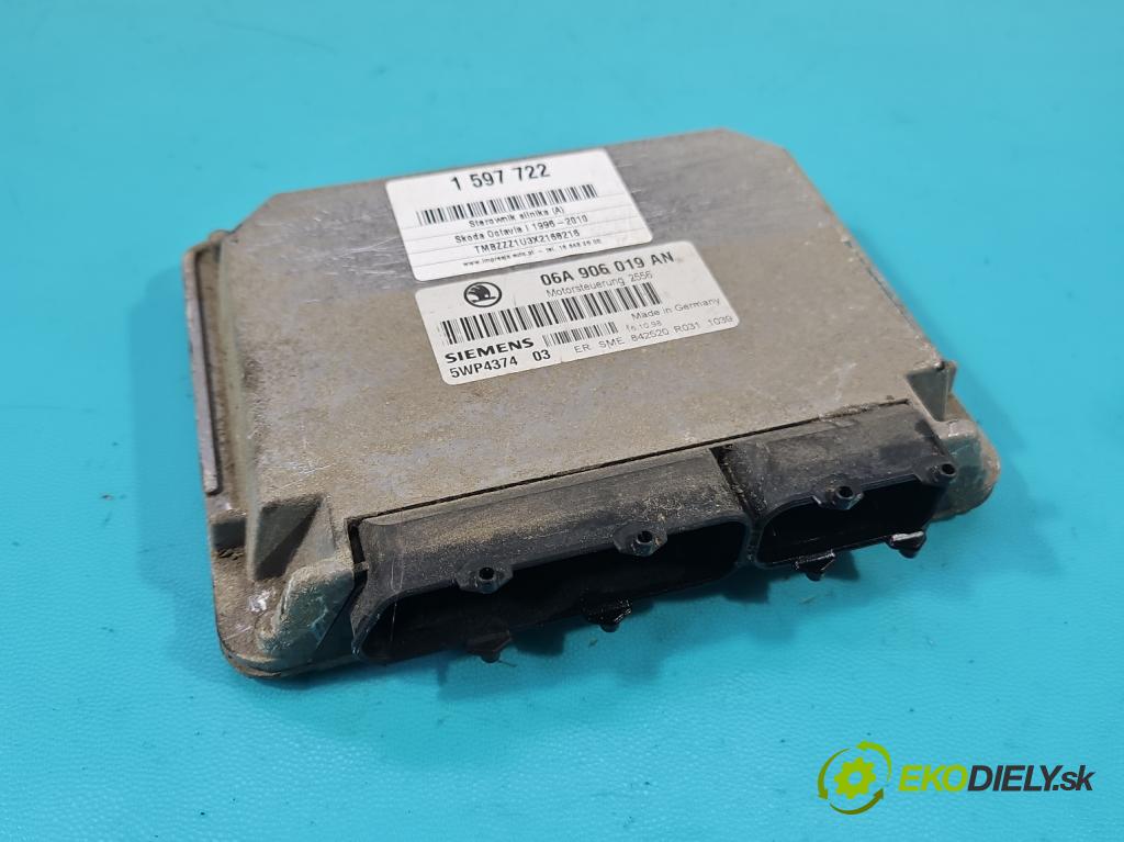 Skoda Octavia I 1996-2010 1.6 8V 101 HP manual 74 kW 1595 cm3 5- riadiaca jednotka motora 06A906019AN