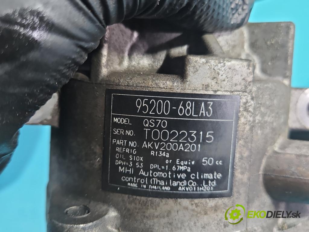 Suzuki Swift Mk7 2010-2017 1.2 16V 94 HP manual 69 kW 1242 cm3 5- Kompresor: klimatizácie 95200-68LA3 (Kompresor klimatizácie)
