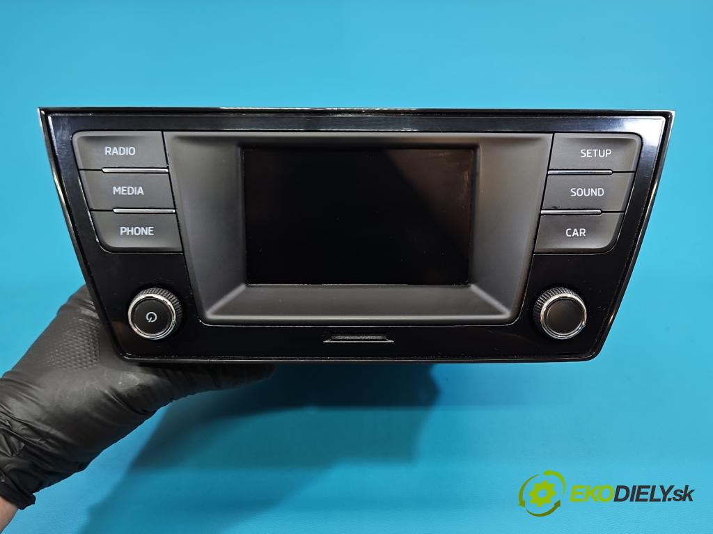 Skoda Fabia III 2014-2021 1.4 tdi 105 HP manual 77 kW 1422 cm3 5- Radio originál 6V0035871D