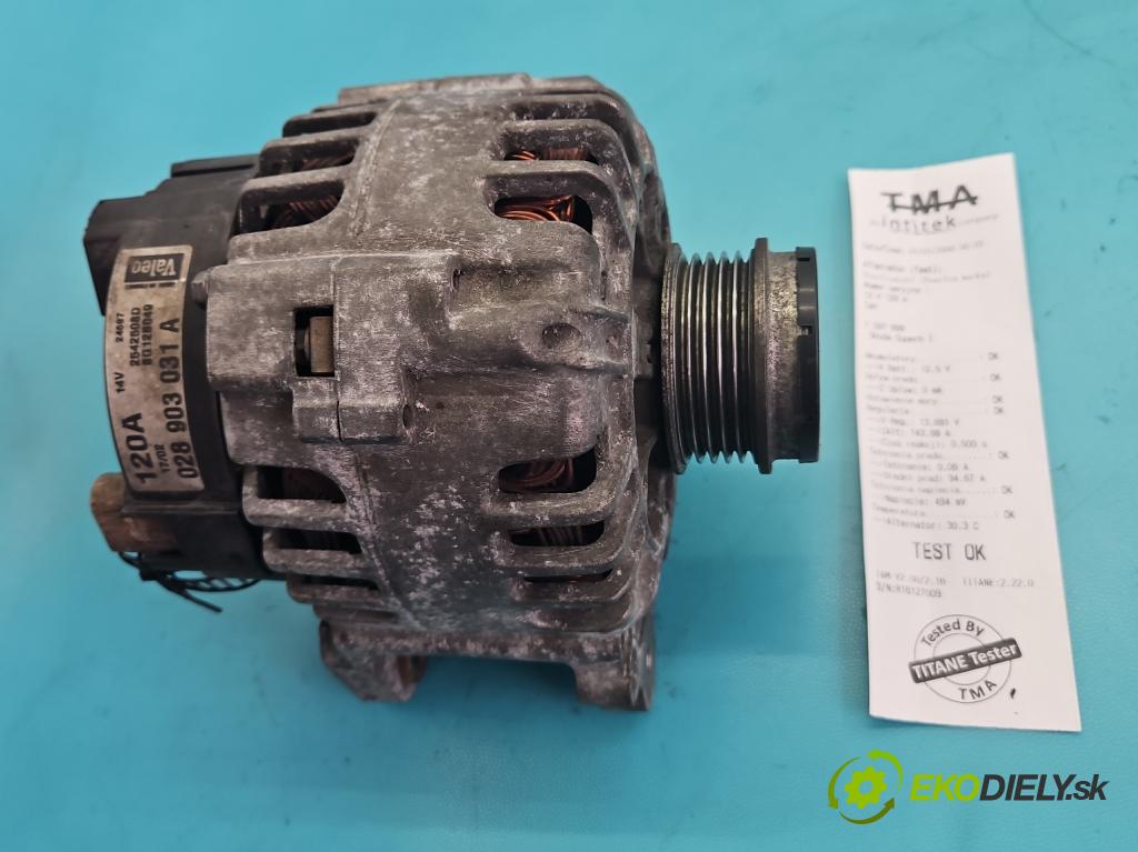 Skoda Superb I 2001-2008 1.9 tdi 131 HP manual 96 kW 1896 cm3 4- Alternator 2542508D (Alternátor)