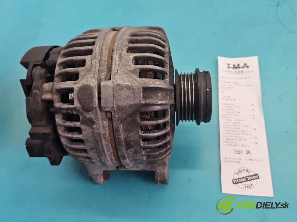 Vw Passat B5 1995-2005 1.9 tdi 101 HP manual 74 kW 1896 cm3 4- Alternator 028903031 (Alternátor)