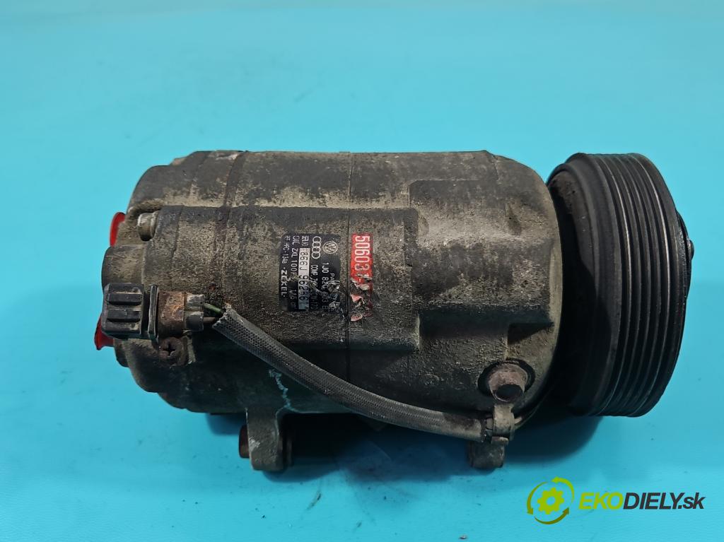 Audi A3 8L 1996-2003 1.6 8V 101 HP manual 74 kW 1595 cm3 3- Kompresor: klimatizácie 1J0820803B (Kompresor klimatizácie)