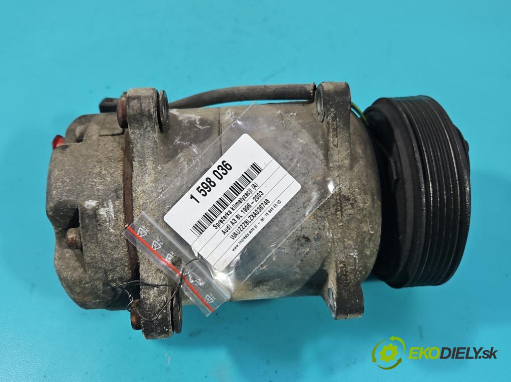 Audi A3 8L 1996-2003 1.6 8V 101 HP manual 74 kW 1595 cm3 3- Kompresor: klimatizácie 1J0820803B (Kompresor klimatizácie)
