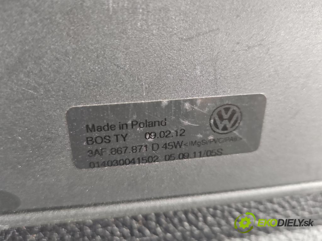Vw Passat B7 2010-2014 2.0 tdi 140 HP manual 103 kW 1968 cm3 5- roleta  (Roleta kufra)