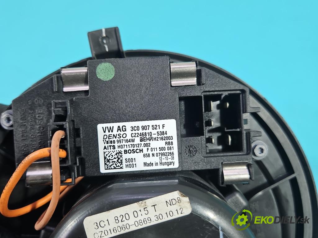 Vw Passat B7 2010-2014 2.0 tdi 140 HP manual 103 kW 1968 cm3 5- ventilátor vzduchu 3C1820015T