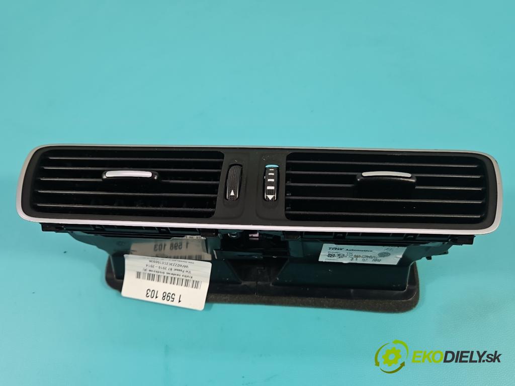 Vw Passat B7 2010-2014 2.0 tdi 140 hp manual 103 kW 1968 cm3 5- Mřížka: topení medián: 3AB819728A (Mřížka topení)
