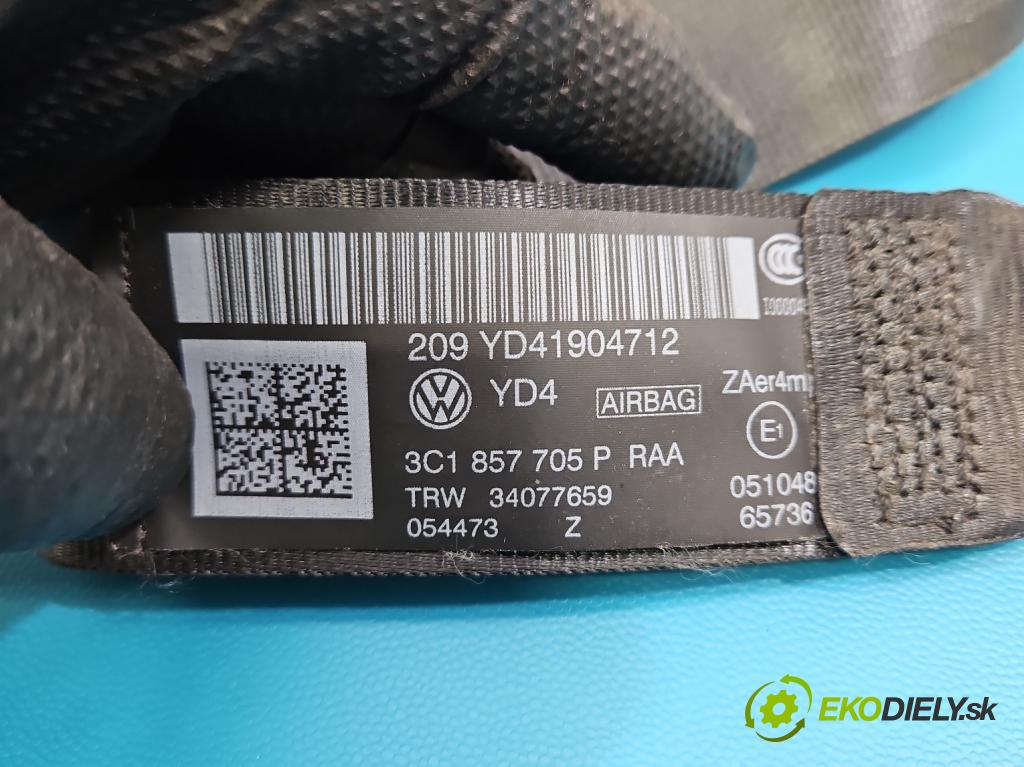 Vw Passat B7 2010-2014 2.0 tdi 140 HP manual 103 kW 1968 cm3 5- pas bezpečnosť: predné ľavý 3C1857705P