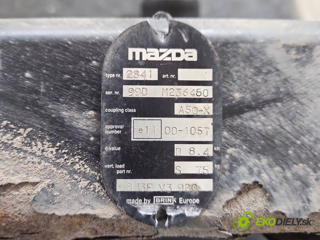 Mazda 3 I BK 2003-2009 1.6 citd 109 hp manual 80 kW 1560 cm3 5- oko tažné  (Tažné zařízení)