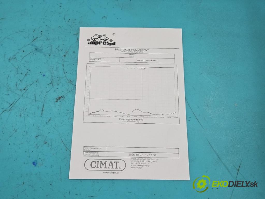 Ford C-Max II 2010-2019 1.6 150 hp manual 110 kW 1596 cm3 5- Turbodmychadlo repasováno 54399700124