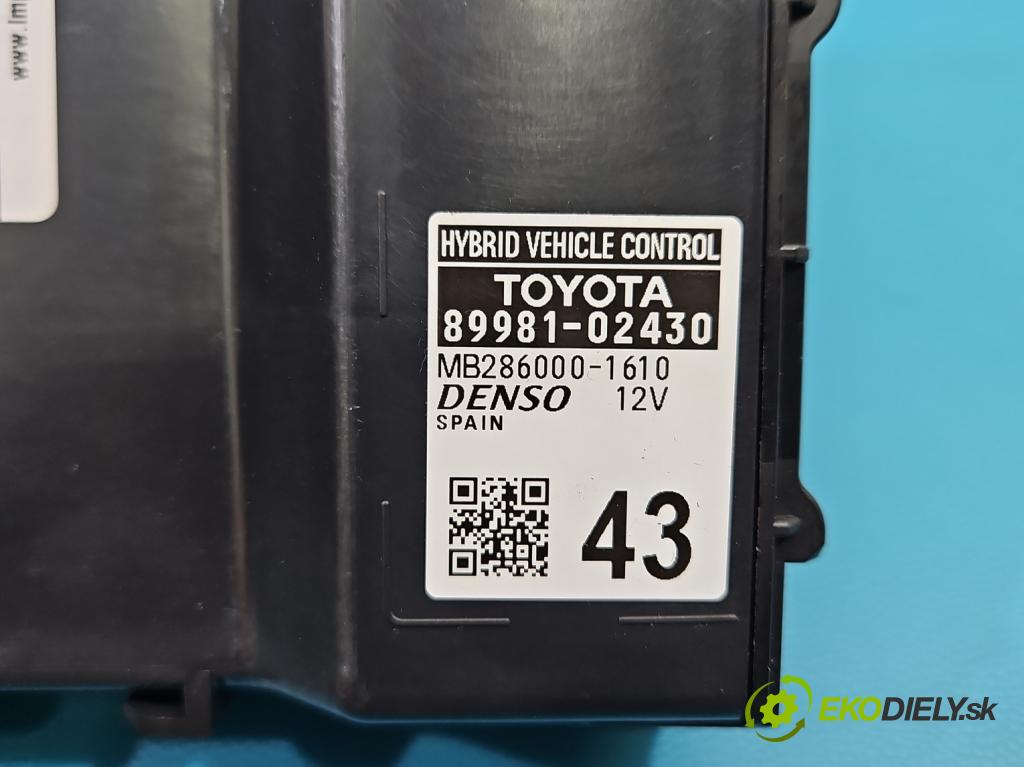 Toyota Corolla E21 2019- 1.8 16V 98 hp automatic 72 kW 1798 cm3 4- řídící jednotka 89981-02430