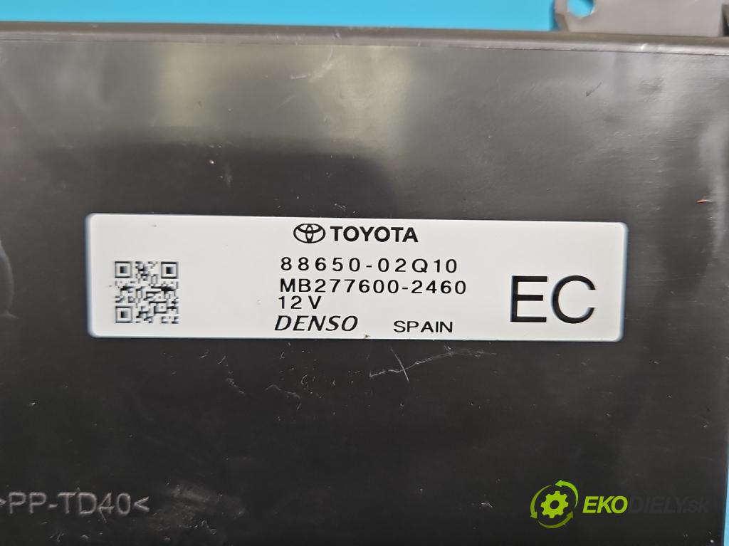 Toyota Corolla E21 2019- 1.8 16V 98 HP automatic 72 kW 1798 cm3 4- riadiaca jednotka ostatné 88650-02Q10