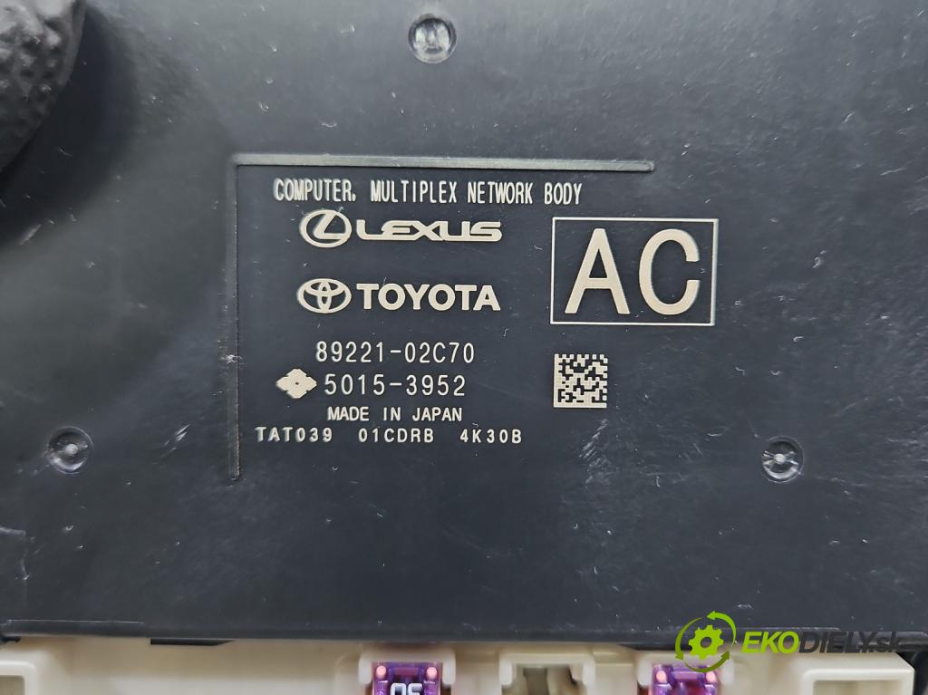 Toyota Corolla E21 2019- 1.8 16V 98 HP automatic 72 kW 1798 cm3 4- riadiaca jednotka ostatné 89221-02C70