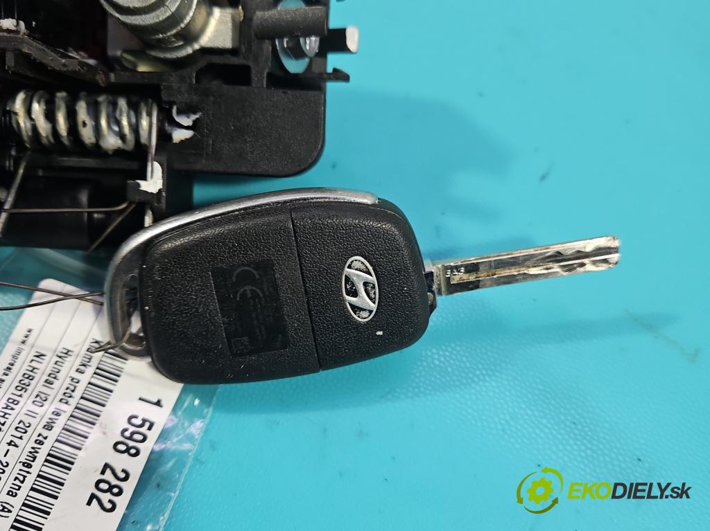 Hyundai i20 II 2014-2020 1.2 16V 84KM manual 62 kW 1248 cm3 5- rukoväť predné ľavé mimo:  (Kľučka dverí vonkajšia predná ľavá)