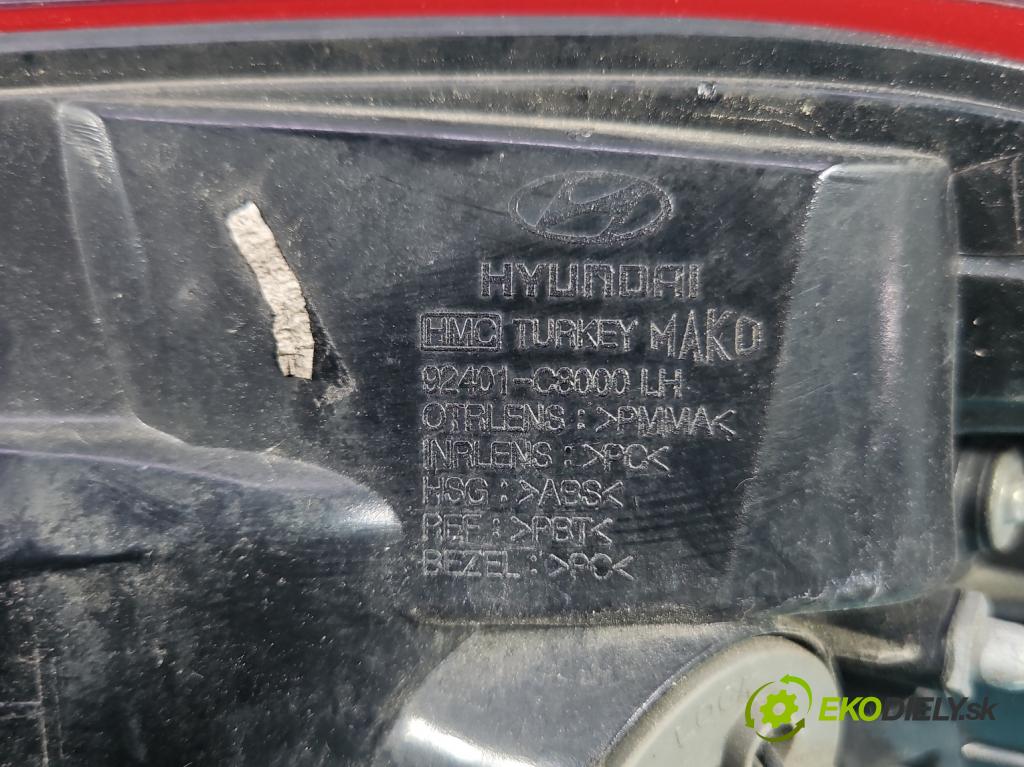 Hyundai i20 II 2014-2020 1.2 16V 84KM manual 62 kW 1248 cm3 5- světlo zadní levé blatník: 92401-C8000