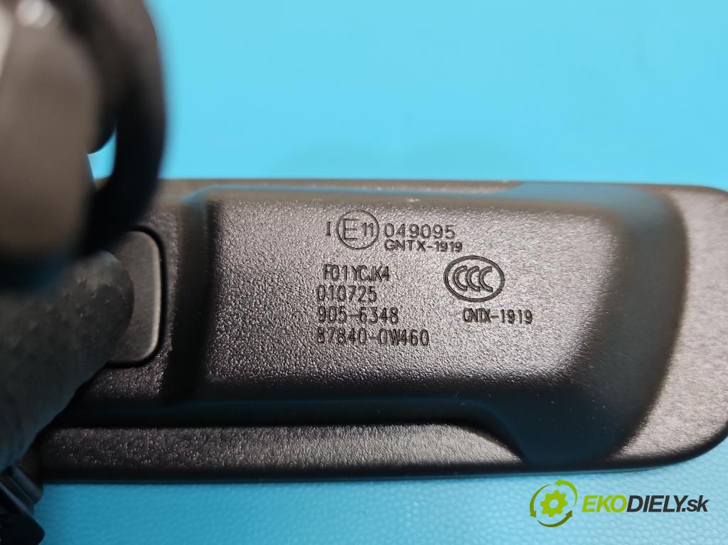 Toyota Corolla E21 2019- 1.8 16V 98 HP automatic 72 kW 1798 cm3 4- zrkadlo uvnitř: 87840-0W460 (Spätné zrkadlo vnútorné)