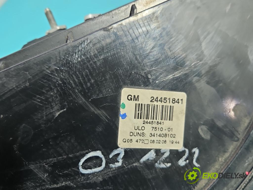 Opel Zafira B 2005-2014 1.9 cdti 150 HP manual 110 kW 1910 cm3 5- svetlo / reflektor zadné ľavé 24451841 (Kľučka dverí ostatné)