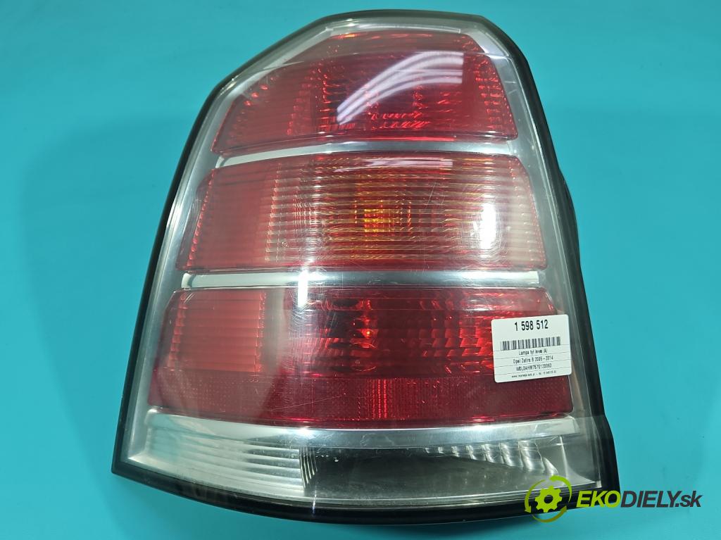 Opel Zafira B 2005-2014 1.9 cdti 150 HP manual 110 kW 1910 cm3 5- svetlo / reflektor zadné ľavé 24451841 (Kľučka dverí ostatné)