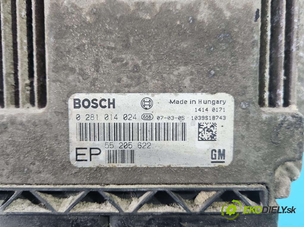 Opel Zafira B 2005-2014 1.9 cdti 150 HP manual 110 kW 1910 cm3 5- riadiaca jednotka motora 0281014024