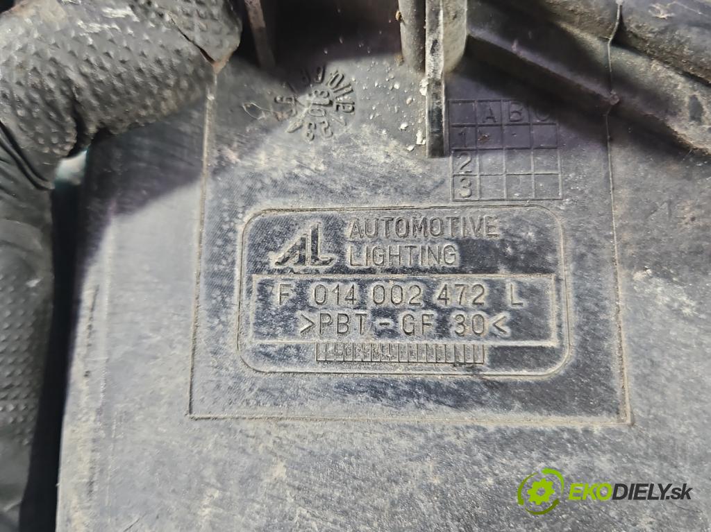 Mazda 6 I GG 2002-2007 1.8 16V 120 HP manual 88 kW 1798 cm3 4- Reflektor: ľavý 014002472L (Kľučka dverí ostatné)