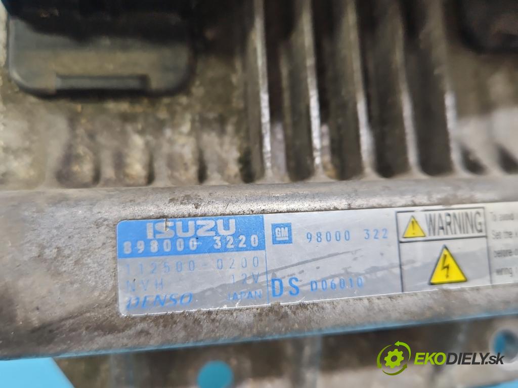 Opel Meriva A 2002-2010 1.7 cdti 101 HP manual 74 kW 1686 cm3 5- riadiaca jednotka motora 898000-3220