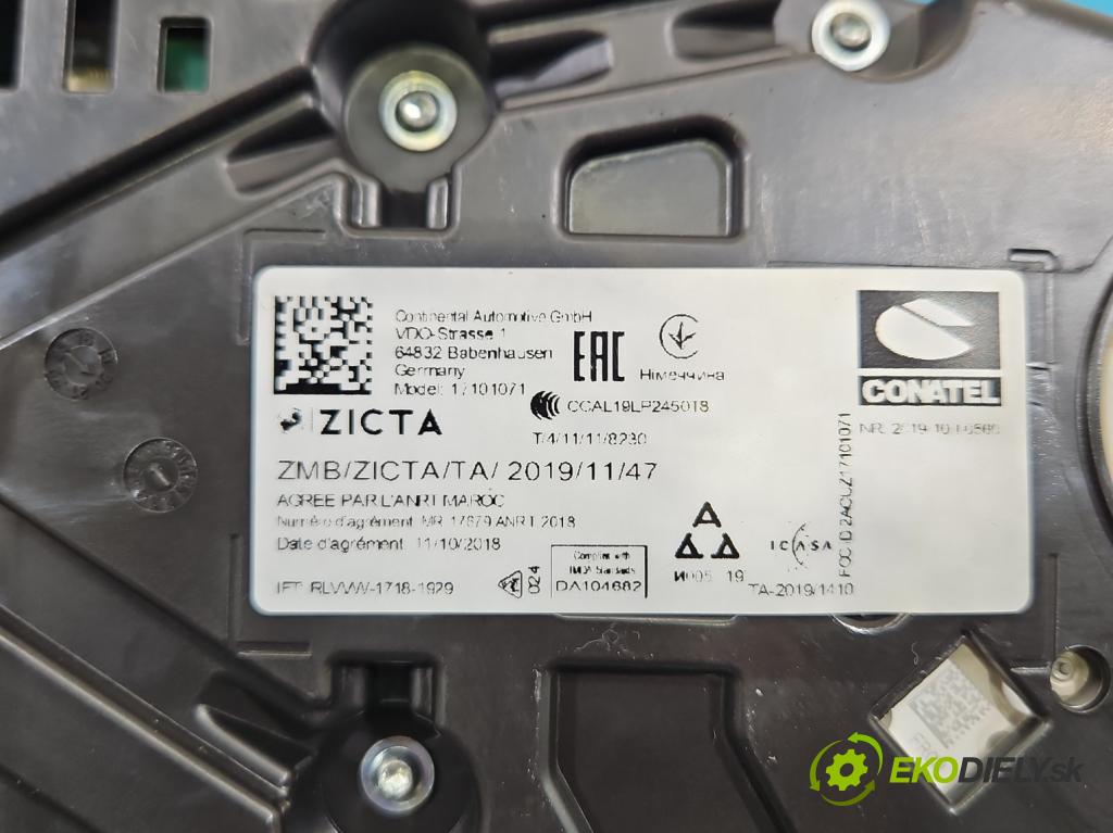 Skoda Fabia III 2014-2021 1.0 MPI 60 HP manual 44 kW 999 cm3 5- prístrojovka/ budíky 6V0920730E (Prístrojová doska)