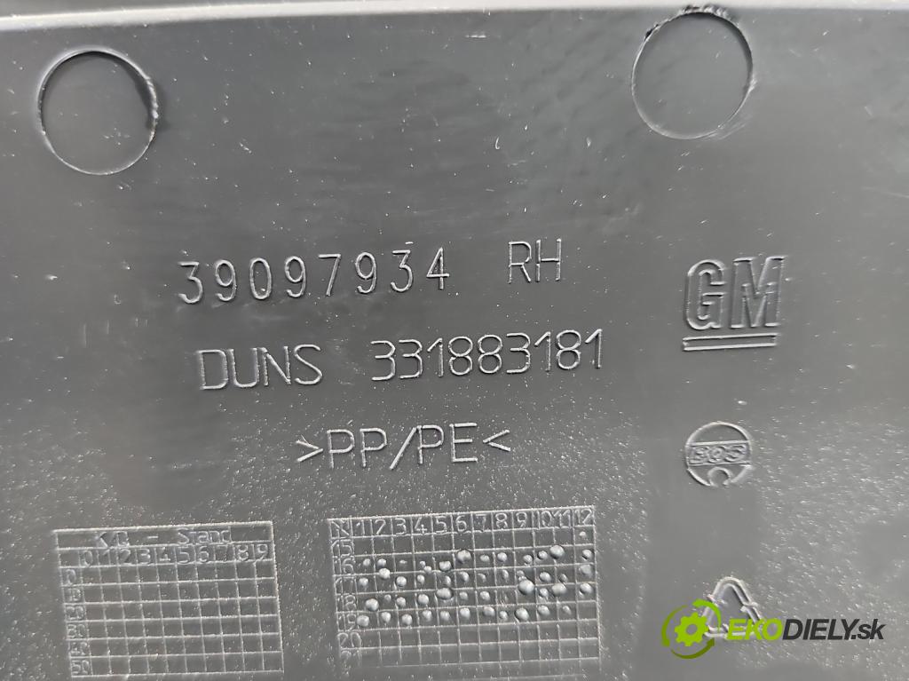 Opel Astra V  2015-2022 1.2 12V 131 HP manual 96 kW 1199 cm3 5- Čalounictví: kufrové dvere 13452503