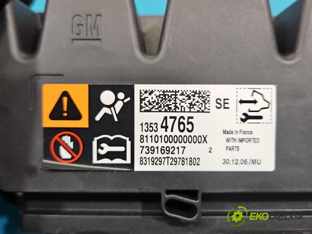 Opel Astra V  2015-2022 1.2 12V 131 hp manual 96 kW 1199 cm3 5- řídící jednotka polštáře: 13534765
