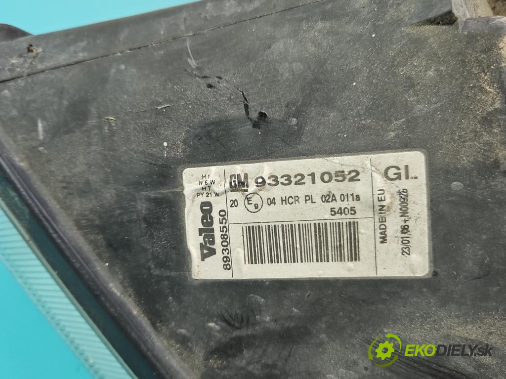 Opel Meriva A 2002-2010 1.7 cdti 101 hp manual 74 kW 1686 cm3 5- světlo levý 93321052 (Klika dveří ostatní)