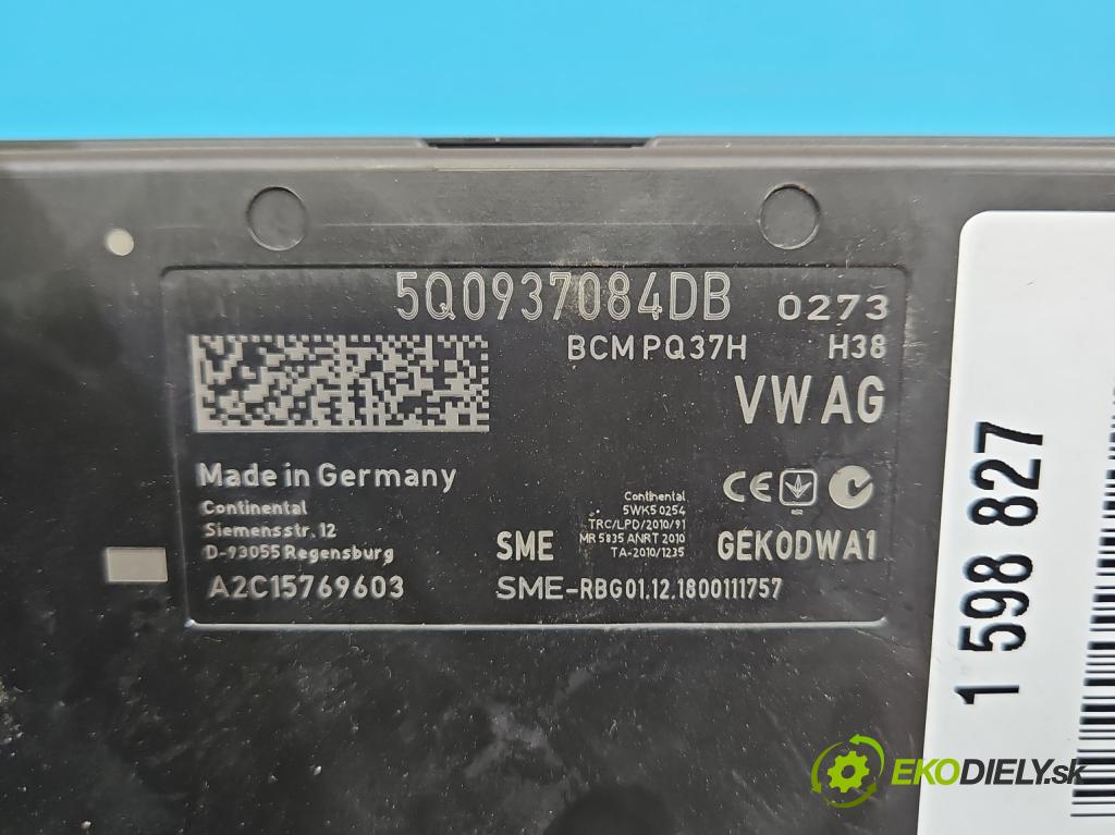 Skoda Octavia III 2013- 1.6 tdi DGT: 116 HP manual 85 kW 1598 cm3 5- riadiaca jednotka komfortu 5Q0937086Q