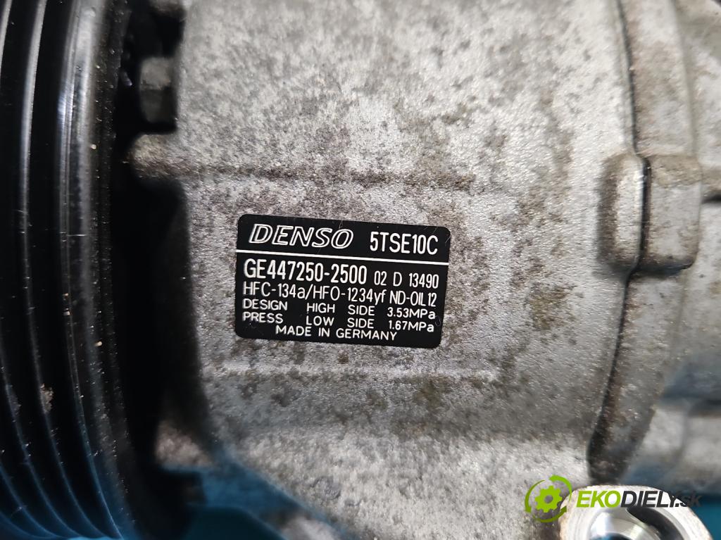 Toyota Yaris III 2011-2020 1.5 vvti 111KM manual 82 kW 1496 cm3 5- Kompresor: klimatizácie 447250-2500 (Kompresor klimatizácie)