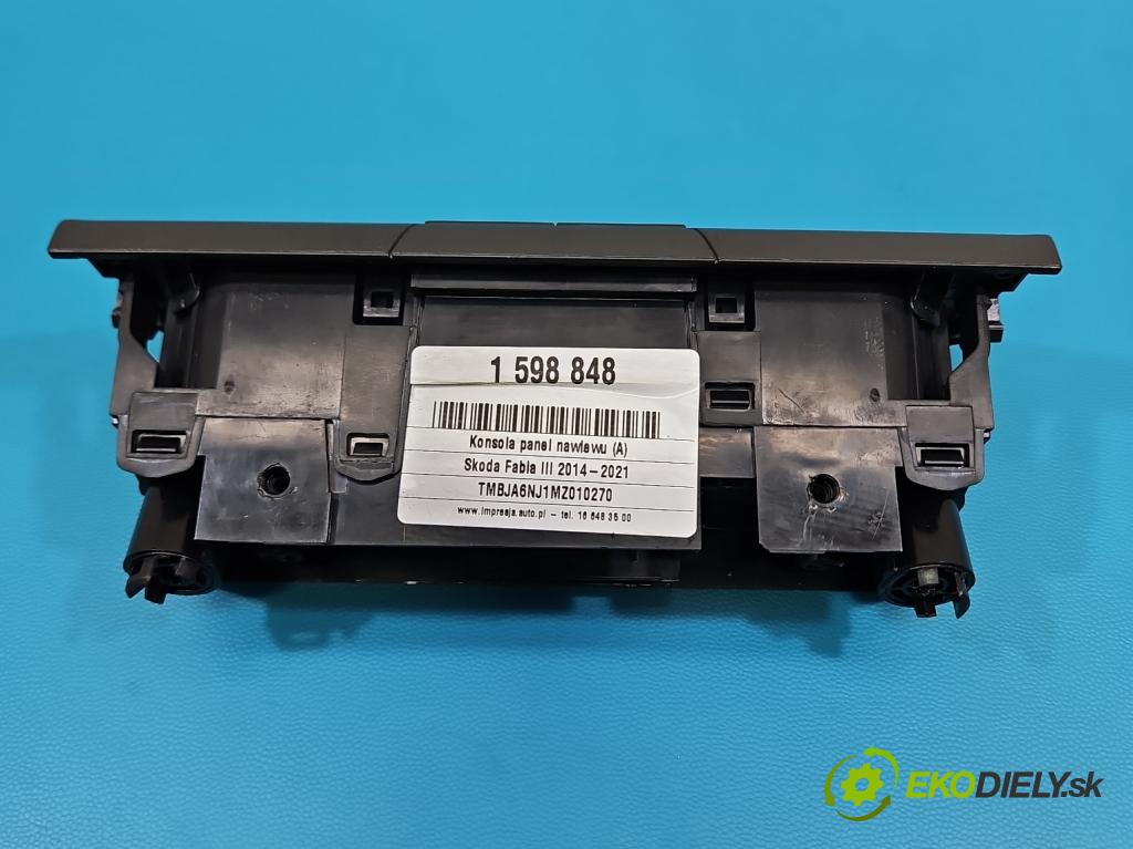 Skoda Fabia III 2014-2021 1.0 MPI 60 HP manual 44 kW 999 cm3 5- panel kúrenia