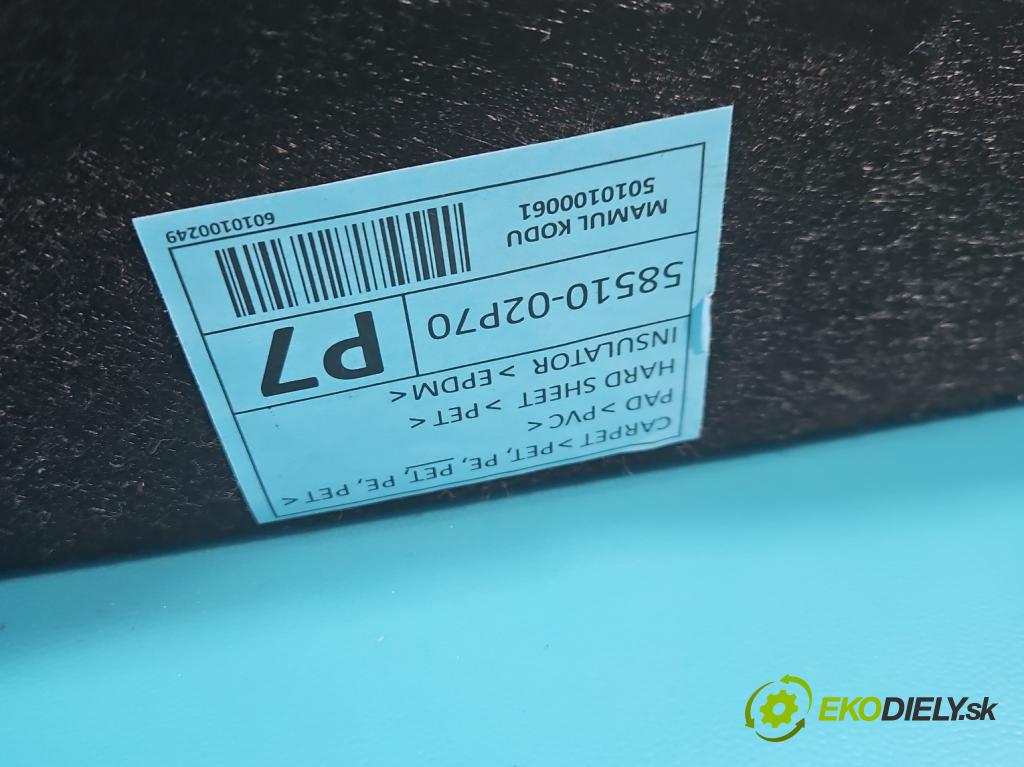 Toyota Corolla E21 2019- 1.8 16V 98 HP automatic 72 kW 1798 cm3 4- koberec do auta ostatné 58510-02P70