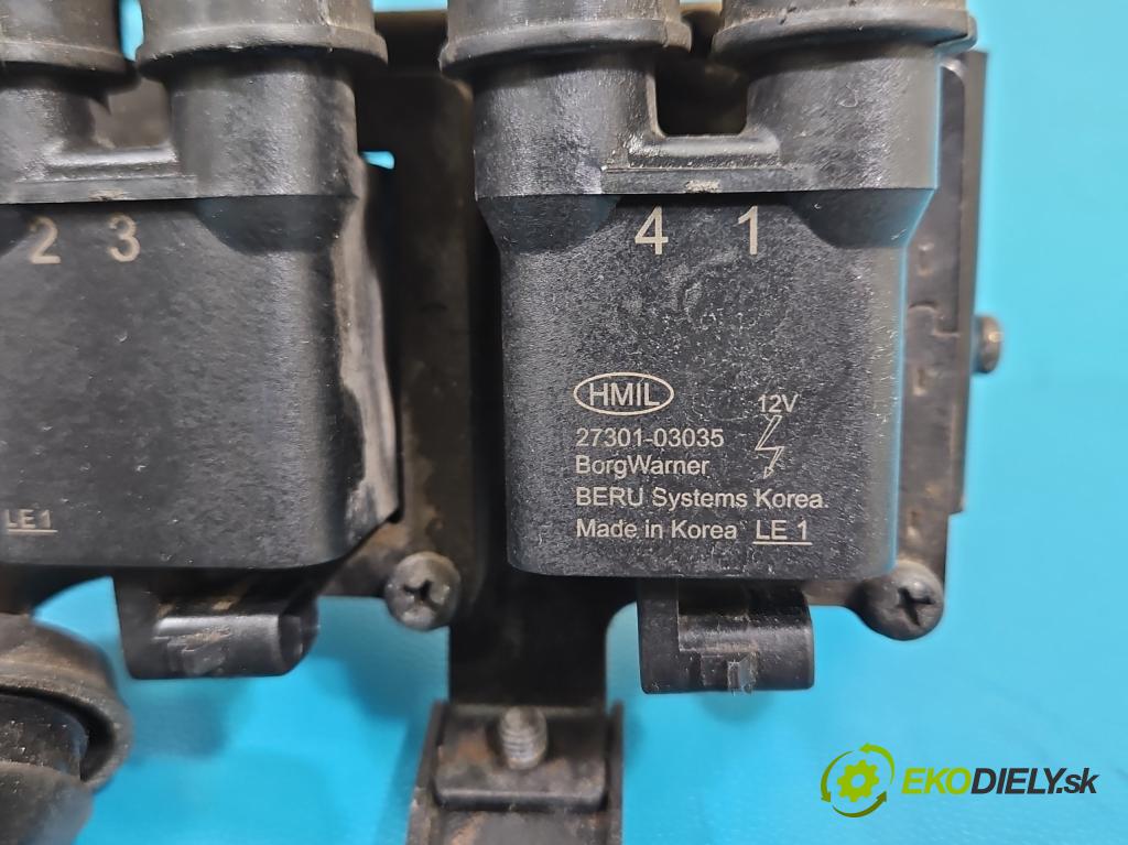 Hyundai i20 II 2014-2020 1.2 16V 84KM manual 62 kW 1248 cm3 5- cievka zapaľovacia 27301-03035 (Zapaľovacia cievka)