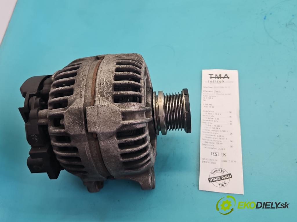 Audi A4 B8 2007-2015 2.0 tdi 120 HP manual 88 kW 1968 cm3 4- Alternator  (Alternátor)