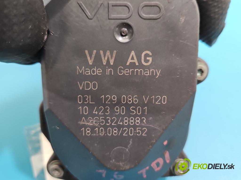 Audi A4 B8 2007-2015 2.0 tdi 120 HP manual 88 kW 1968 cm3 4- Ovladač: klapky: kolektor 03L129086 (Motorček ostatné)