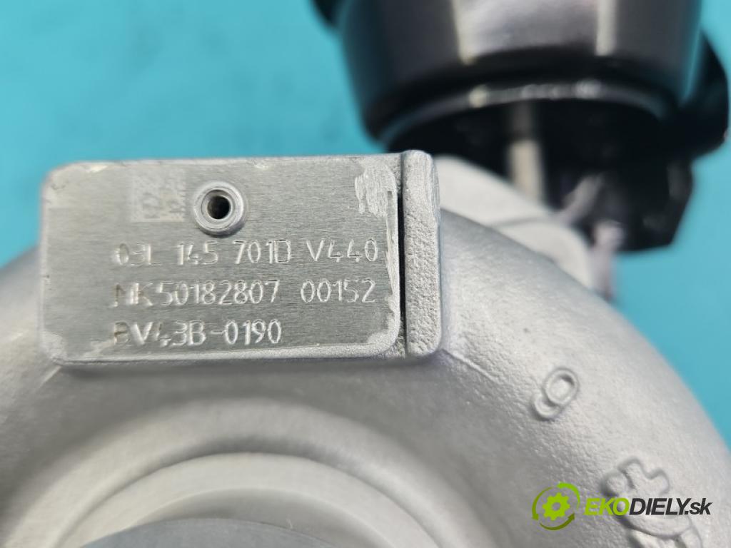 Audi A4 B8 2007-2015 2.0 tdi 120 hp manual 88 kW 1968 cm3 4- Turbodmychadlo repasováno BV43B-0190