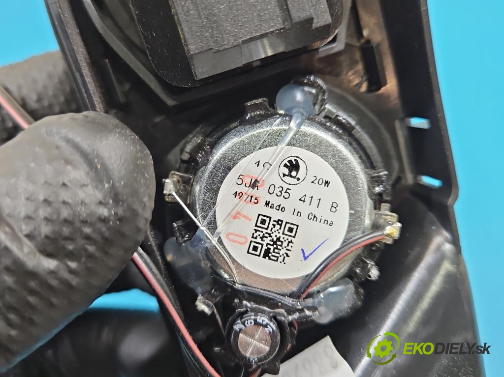 Skoda Fabia III 2014-2021 1.0 MPI 60 HP manual 44 kW 999 cm3 5- rukoväť uvnitř: predné ľavé 5JB959565