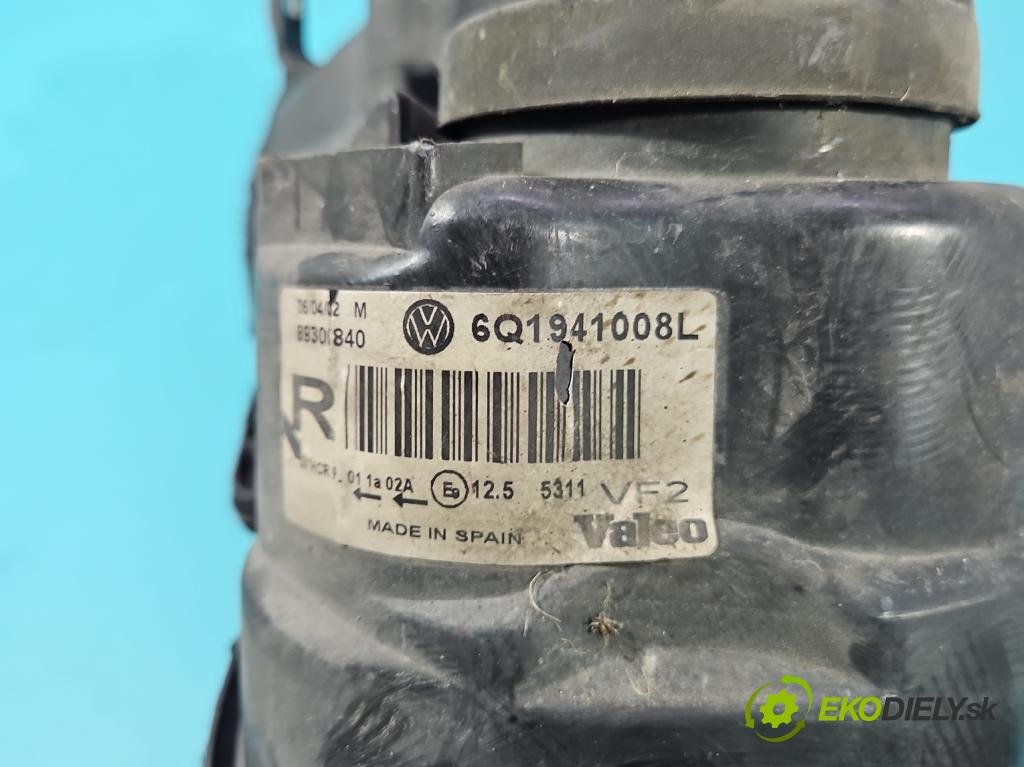 Vw Polo IV 9N 2001-2009 1.9 tdi 101 hp manual 74 kW 1896 cm3 5- světlo pravý 6Q1941008L (Pravé přední světlo)