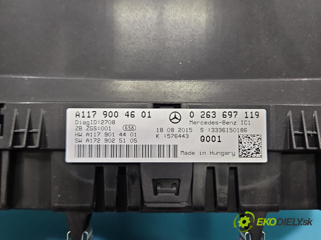 Mercedes CLA C117/X117 2013-2019 1.5 CDI 109 HP automatic 80 kW 1461 cm3 4- prístrojovka/ budíky A1179004601 (Prístrojová doska)