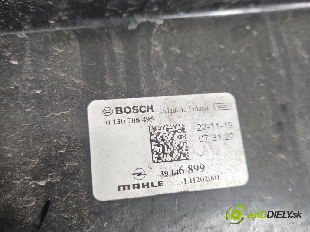 Opel Astra V  2015-2022 1.2 12V 131 HP manual 96 kW 1199 cm3 5- Ventilátor chladiča 0130708495