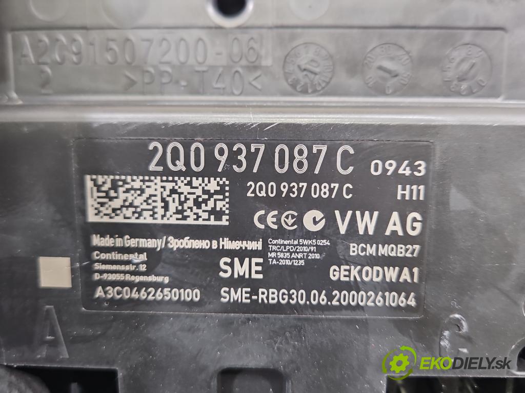 Skoda Fabia III 2014-2021 1.0 MPI 60 HP manual 44 kW 999 cm3 5- riadiaca jednotka komfortu 2Q0937087C