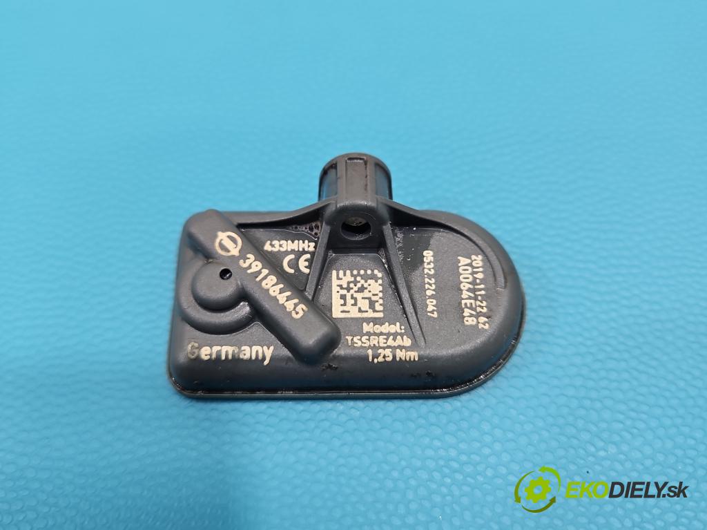 Opel Astra V  2015-2022 1.2 12V 131 hp manual 96 kW 1199 cm3 5- snímač tlaku pneumatika 39186445 (Snímač tlaku v pneumatice)