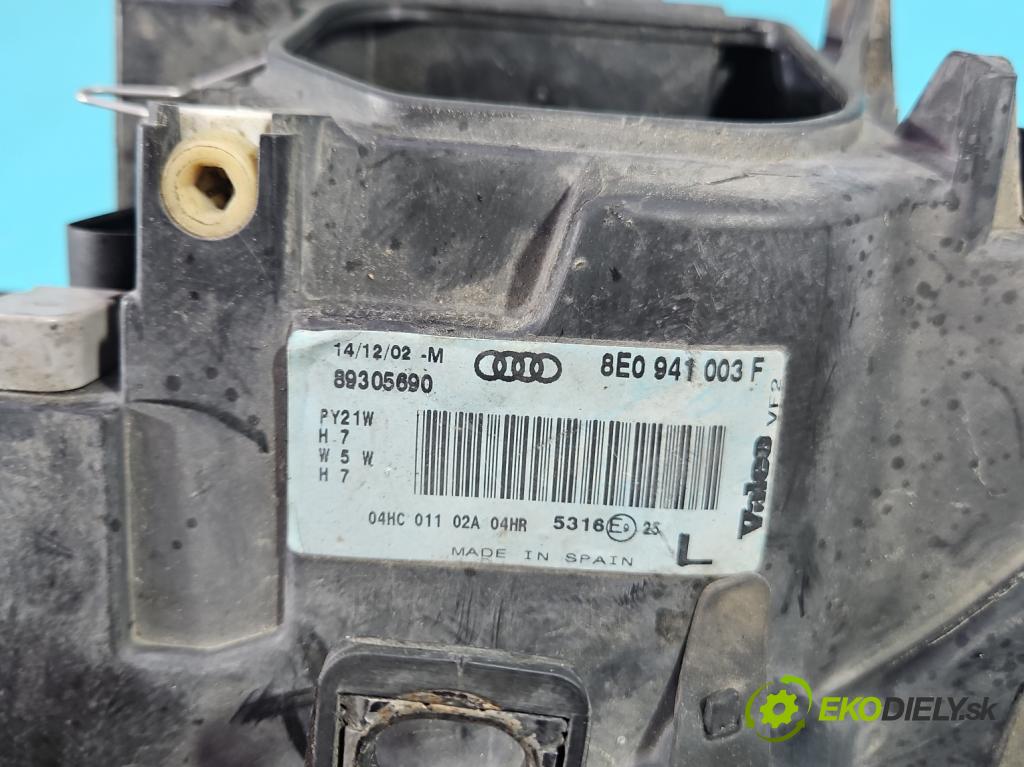 Audi A4 B6 2000-2004 2.0 FSI 150 HP manual 110 kW 1984 cm3 4- Reflektor: ľavý 8E0941003F (Kľučka dverí ostatné)